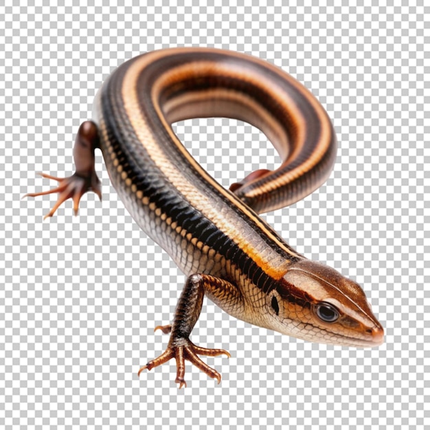 PSD a salamander in white background