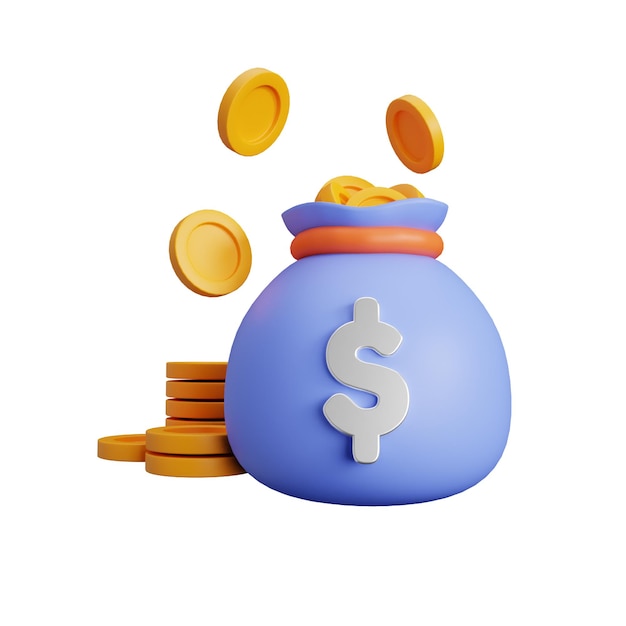 월급 3D 아이콘 직업 및 Carrer