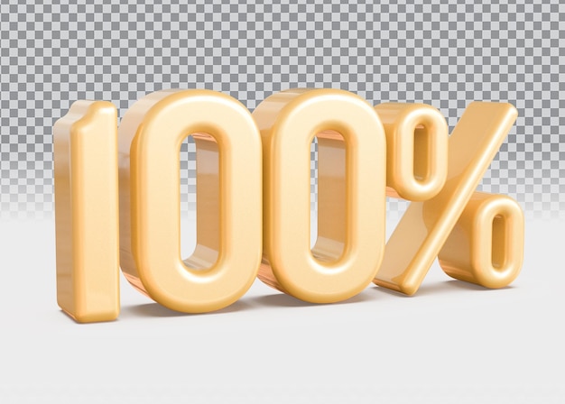 PSD セール100％ゴールド3d