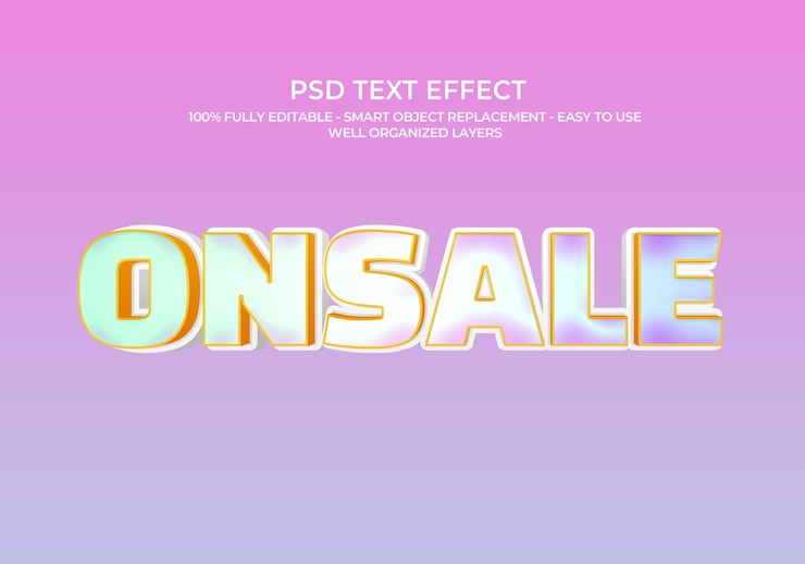 PSD продажа 3d-текстовых эффектов psd