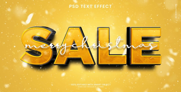 PSD sale 3d text effect template