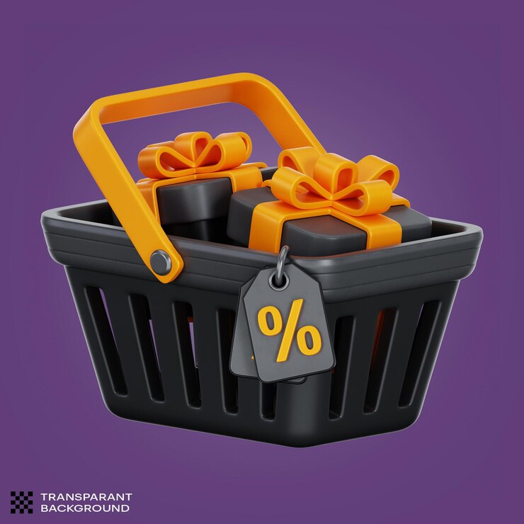 PSD иллюстрация 3d-иконки значка продажи