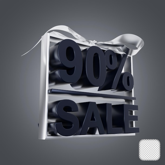 Sale Discount Price 90 Percent 3d illustration