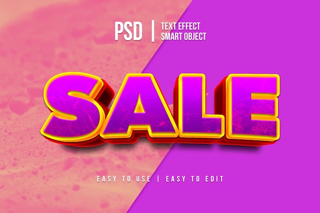 sale discount text effect