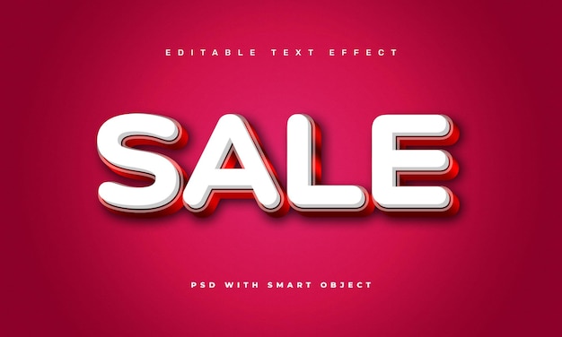 Sale editable text effect template