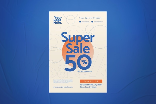 PSD sale event flyer