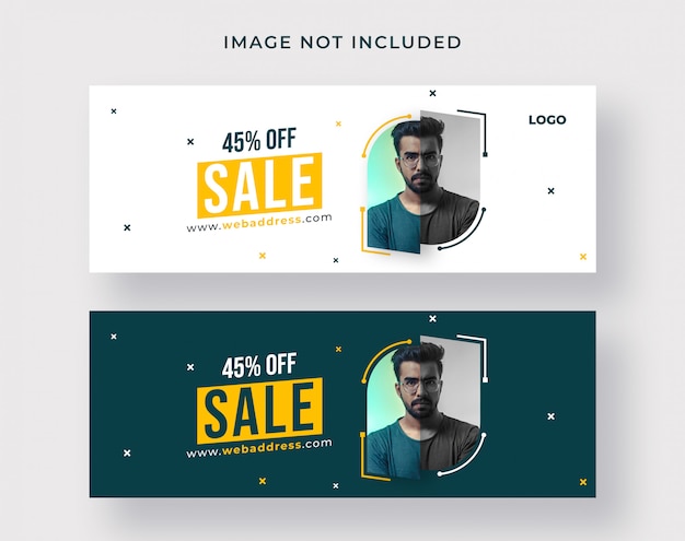 PSD sale facebook cover or web banner design