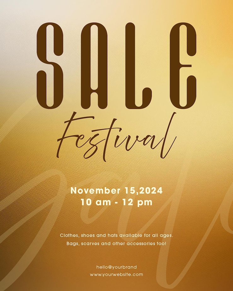 PSD sale festival store promotional design for social media and instagram post template psd