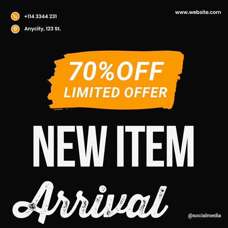 PSD sale new arrival social media instagram post template psd design