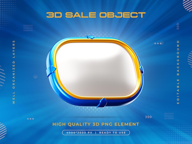 sale object 3d render isolated