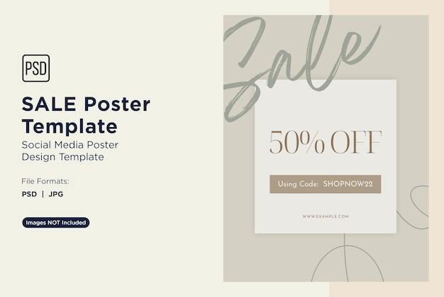 sale poster template design