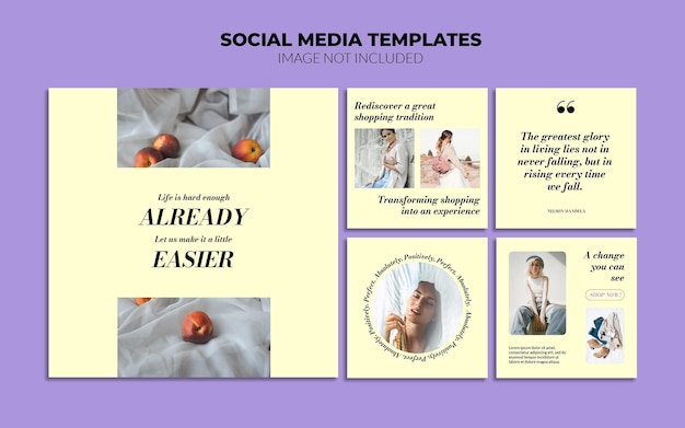 Sale and promotion social media instagram post templates