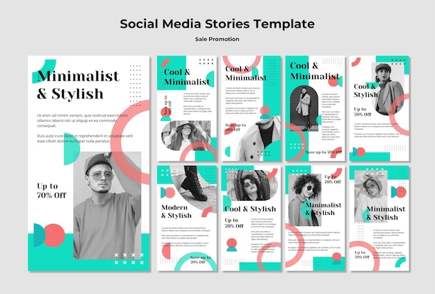 PSD sale promotion social media stories