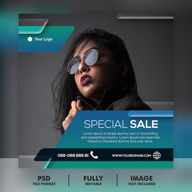 PSD sale social media instagram post template