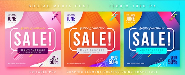 Sale Social Media Post Banner