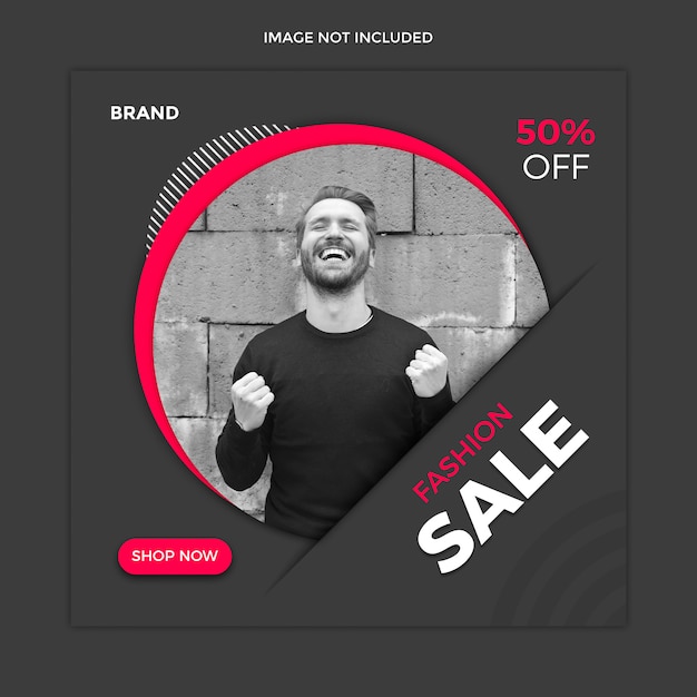 Sale social media post template design