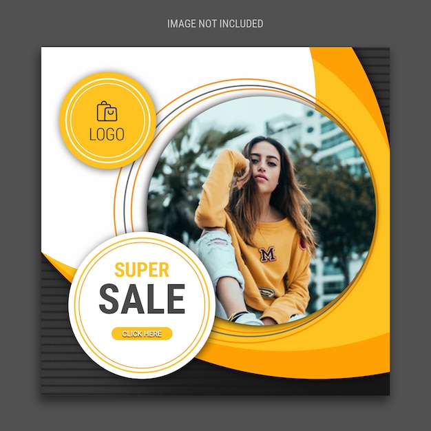 PSD sale social media post template