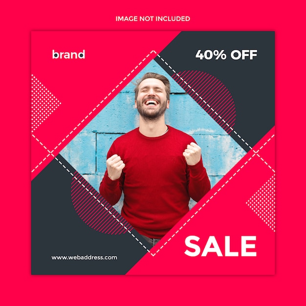 PSD sale social media post template