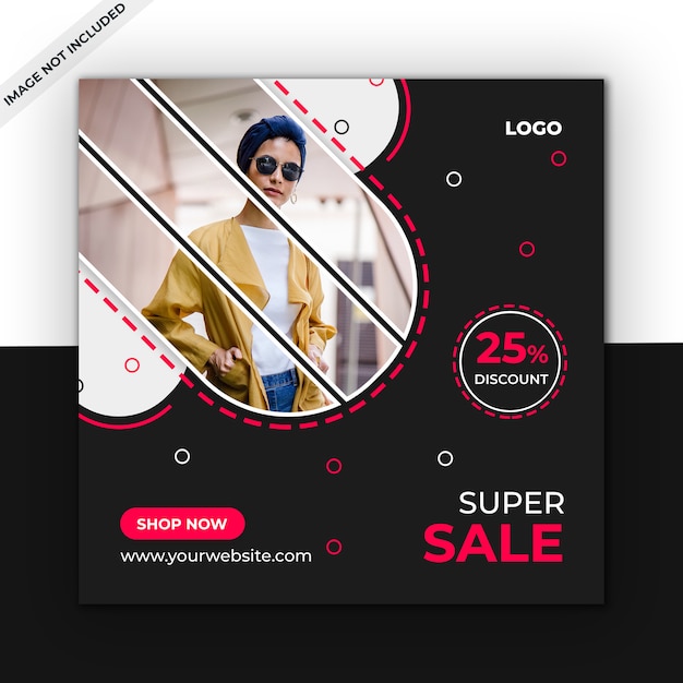 Sale social media post template