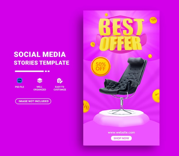 sale social media story template