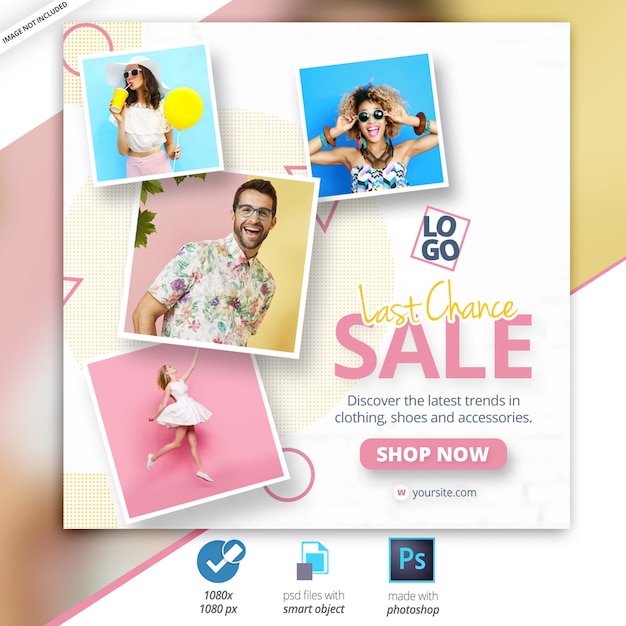 PSD 판매 소셜 미디어 웹 배너 광고