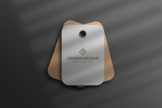 Sale tag mockup design