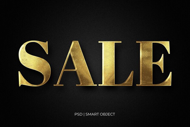 PSD sale text effect editable shopping offer psd text style