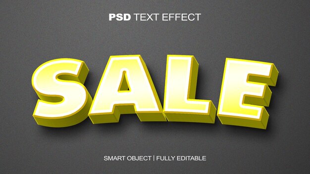 Sale text effect text style