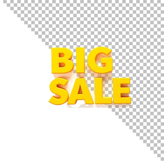 Sale Text in Font Isolated on Transparent Background