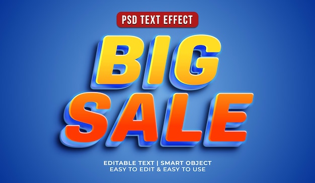 Sale title in 3d style