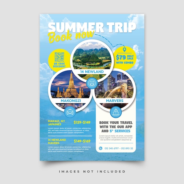 PSD sale travel tour flyer