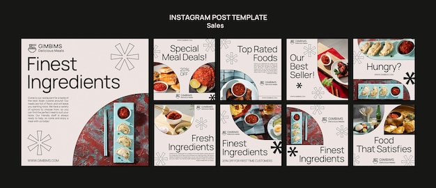 PSD sales discount instagram posts