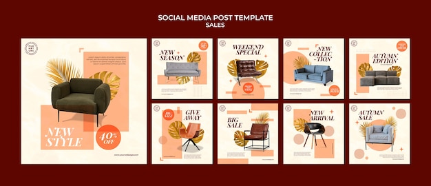 PSD sales social media post template