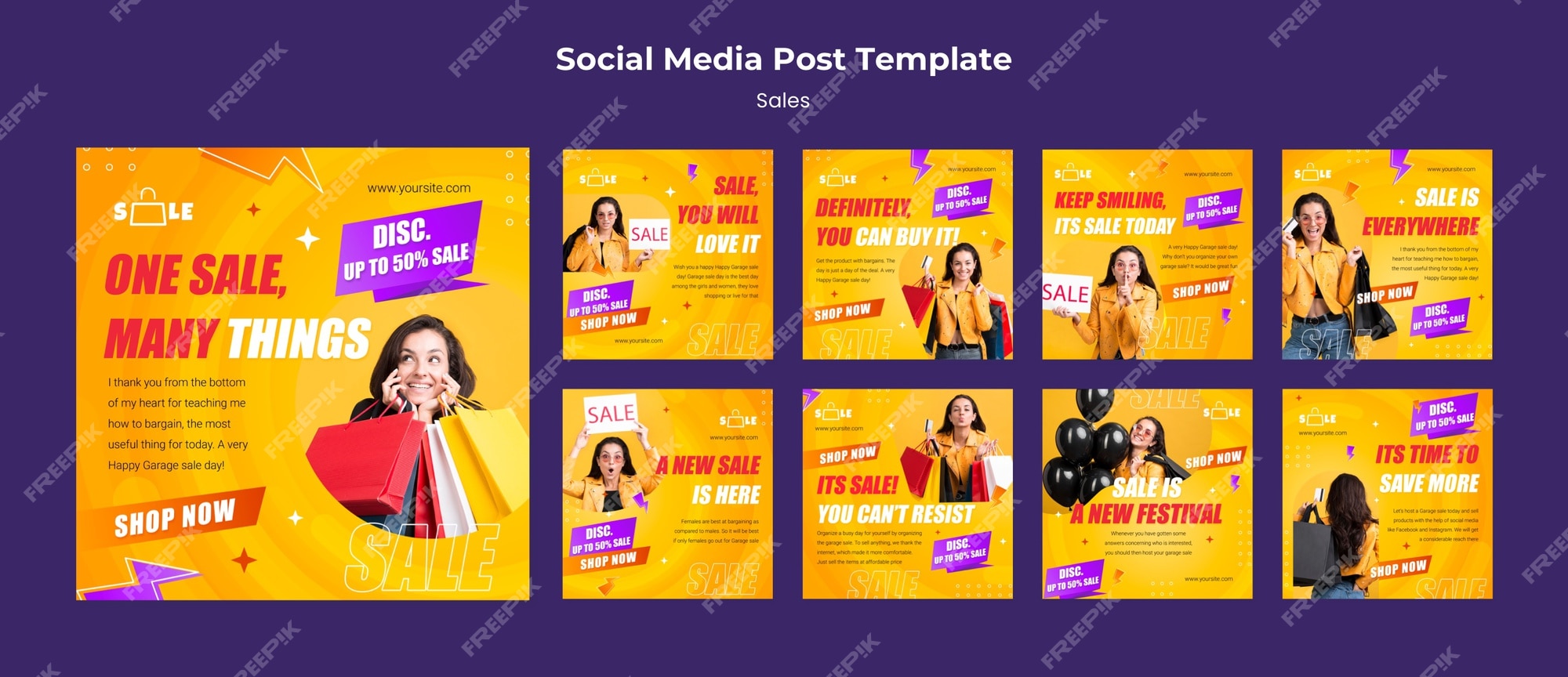 Premium PSD | Sales template design of instagram post