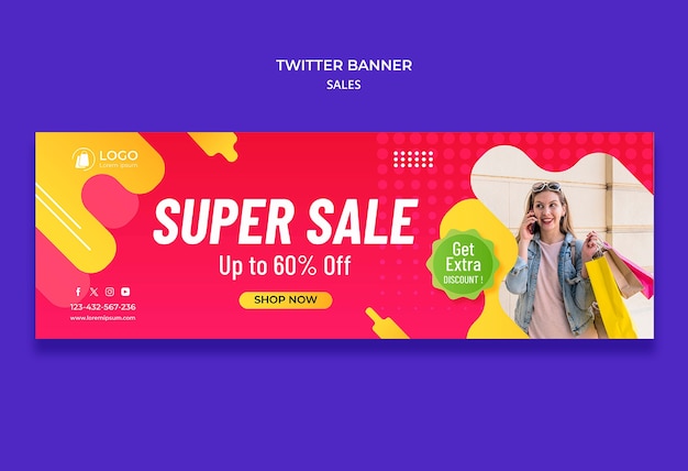 PSD sales template design