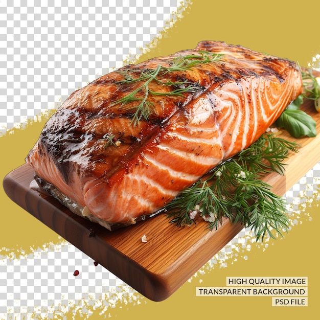 PSD salmon 3d png clipart przezroczyste izolowane tło