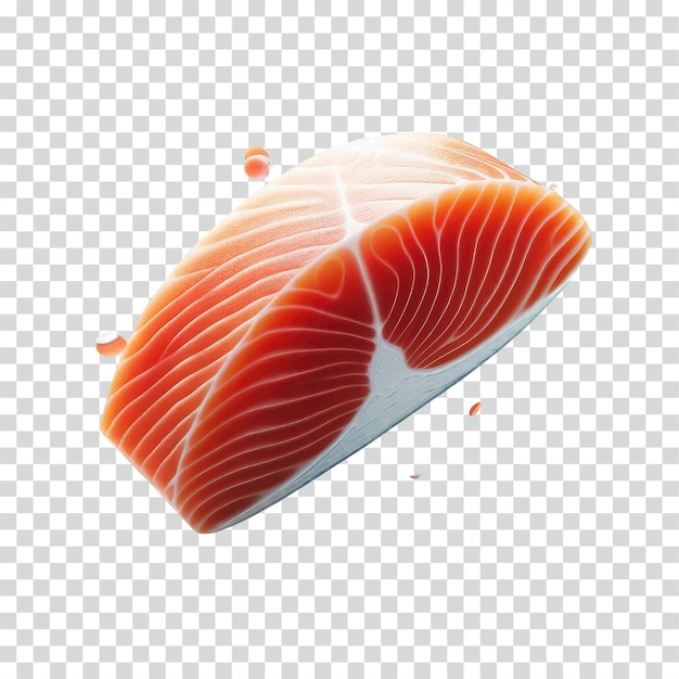 PSD salmon slice transparent background