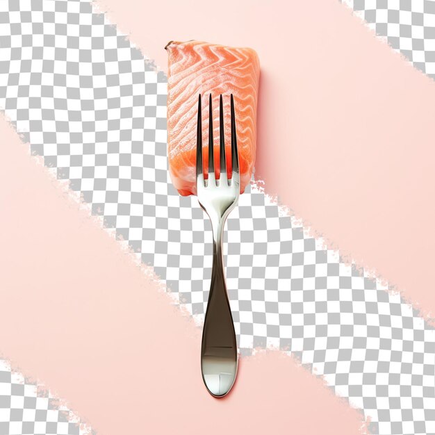 PSD salmon on transparent background cutout