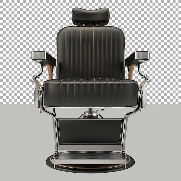 Saloon chair on transparent background ai generated