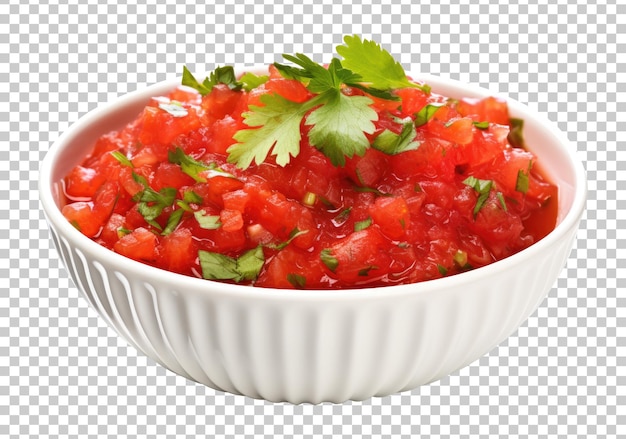 PSD salsa isolated on transparent background