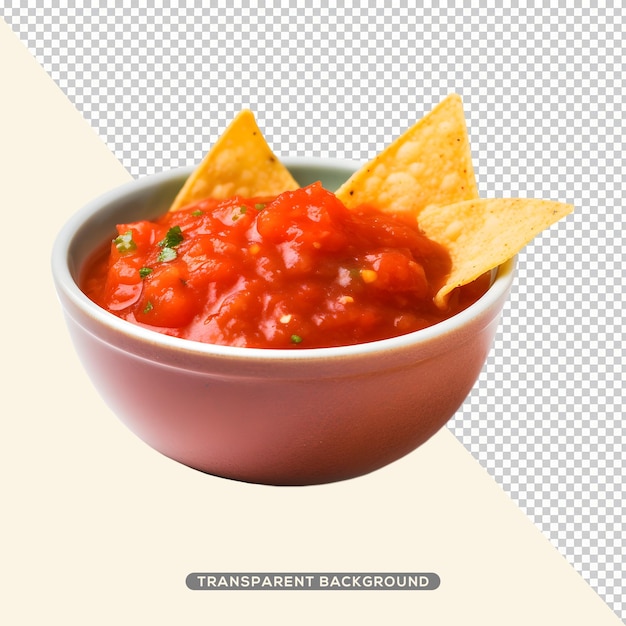 PSD salsa salsa messicana tradizionale con nachos