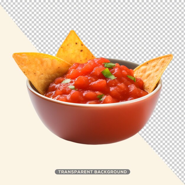 PSD salsa salsa messicana tradizionale con nachos