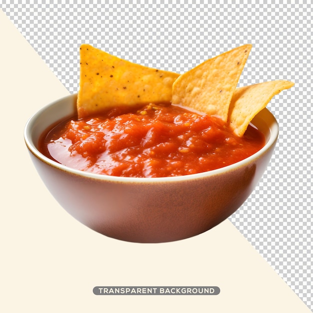 PSD salsa traditionele mexicaanse saus met nacho's