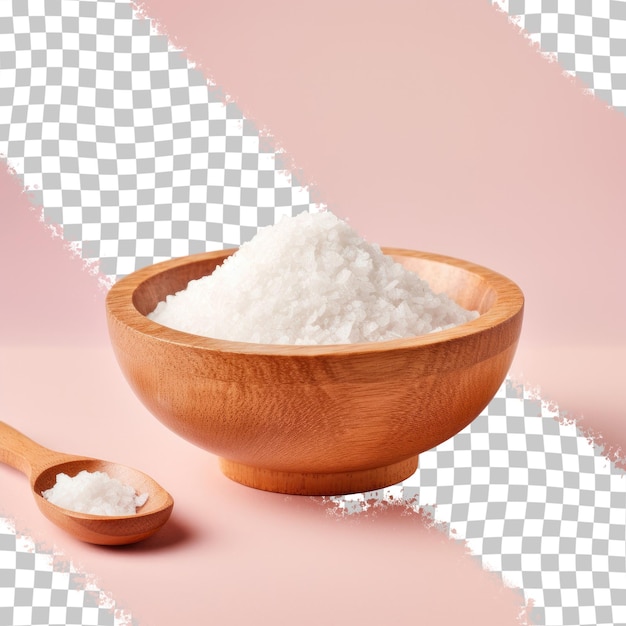 PSD salt in a bowl made of wood