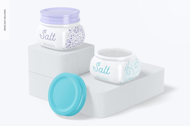 Salt jars mockup