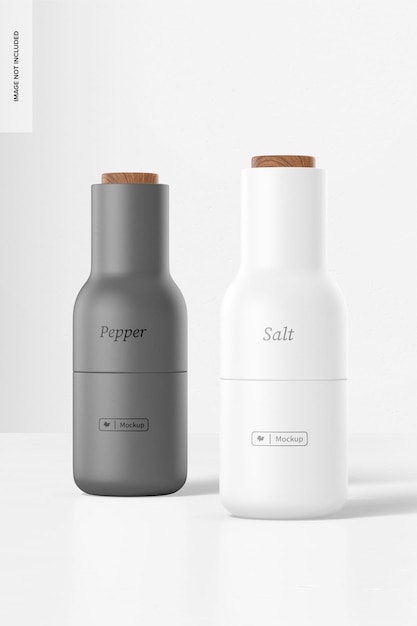 PSD salt and pepper grinder mockup