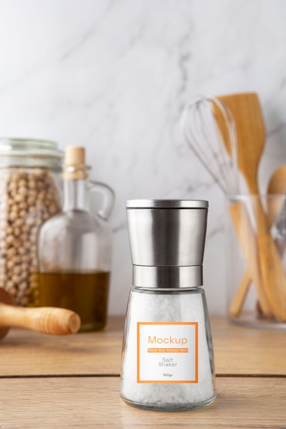 Salt shaker mockup design