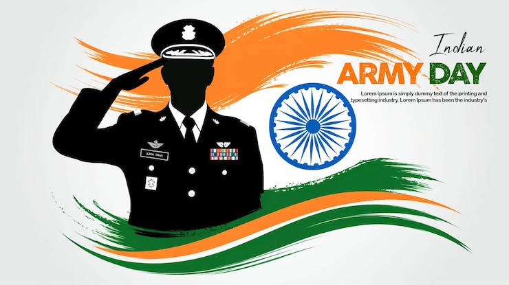 PSD salute to heroes indian army day creative poster themes