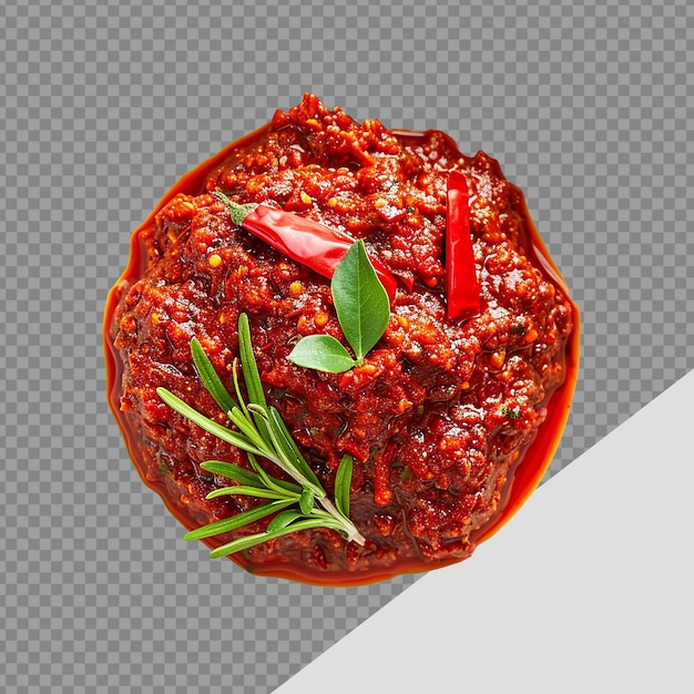 PSD 투명한 배경에 분리된 sambal png