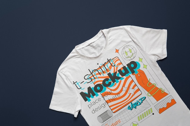 PSD samenstelling van sweatshirt en t-shirt mockup-ontwerp